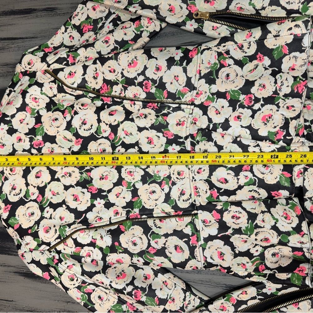 Vintage Y2K Juicy Couture “Covent Garden” Edgy Floral Leather Jacket - Picture 13 of 16